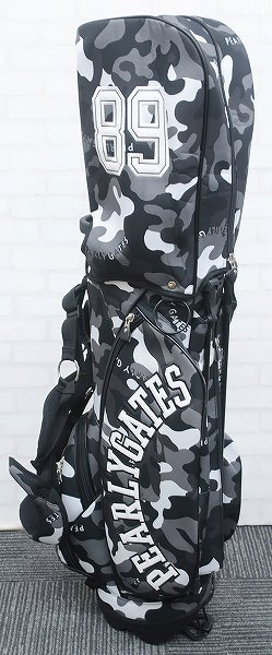 パーリーゲイツ ブラックカモ スタンドキャディバッグ Parly Gates
